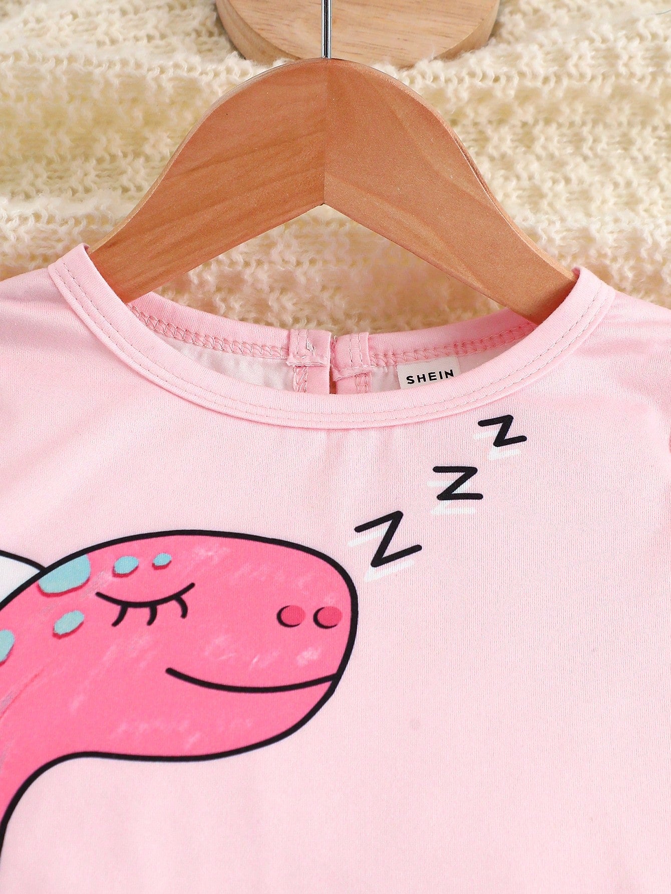 2pcs Baby Girls Cute Cartoon Dinosaur Print Round Neck Long Sleeve T-Shirt And Elastic Waist Pants Casual Outfit, Suitable For Spring/Autumn And Winter Layering, 6M-3T, Baby Girl Outfit, Baby Girl Set