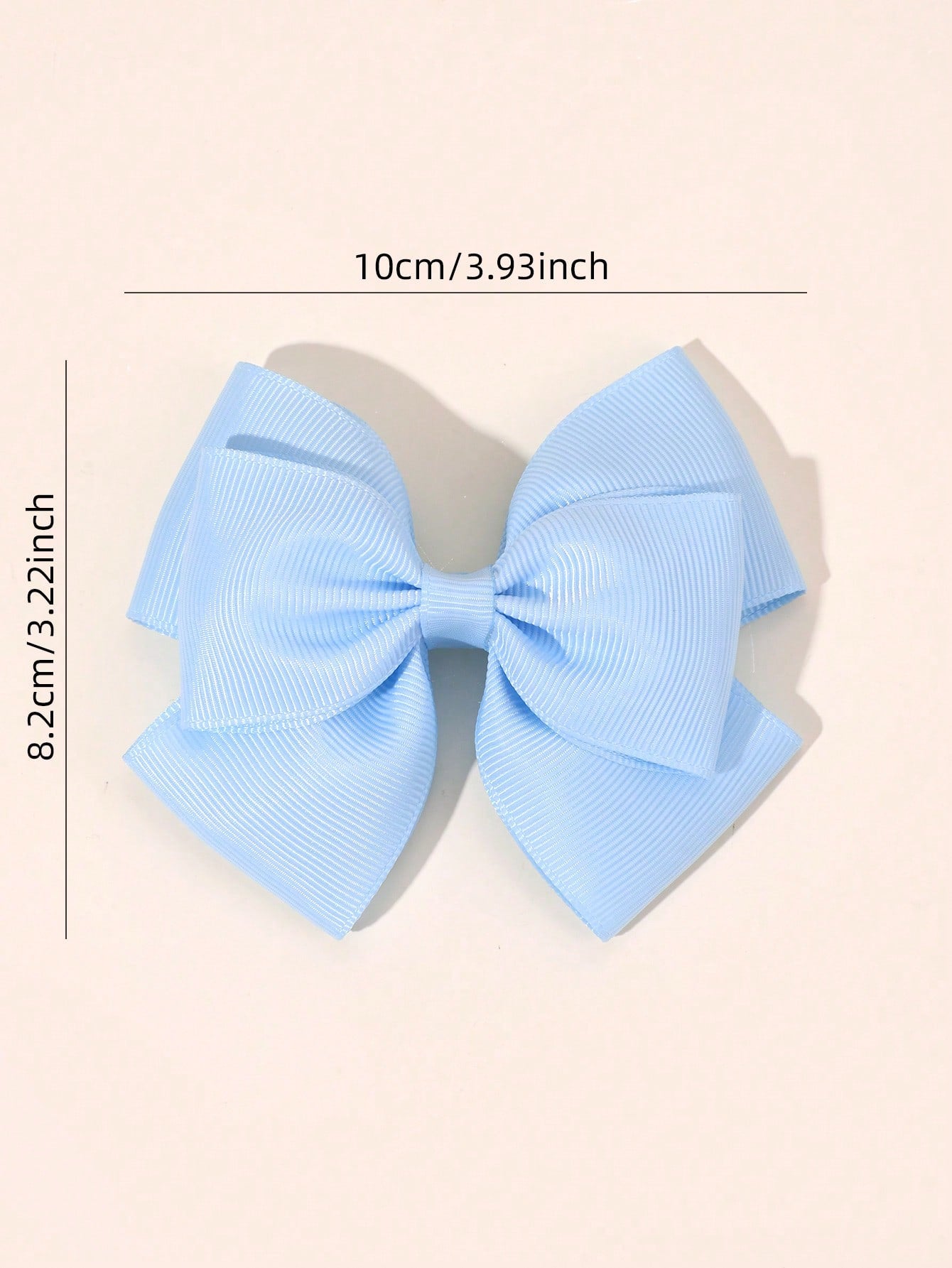 2pcs Blue Hair Clips, Suitable For Girls- Elegant Blue Ribbon Bow Hair Clips, Cute Solid Color Alligator Clips, Light Blue Bow Hair Clips, Children's Daily Hair Accessories
