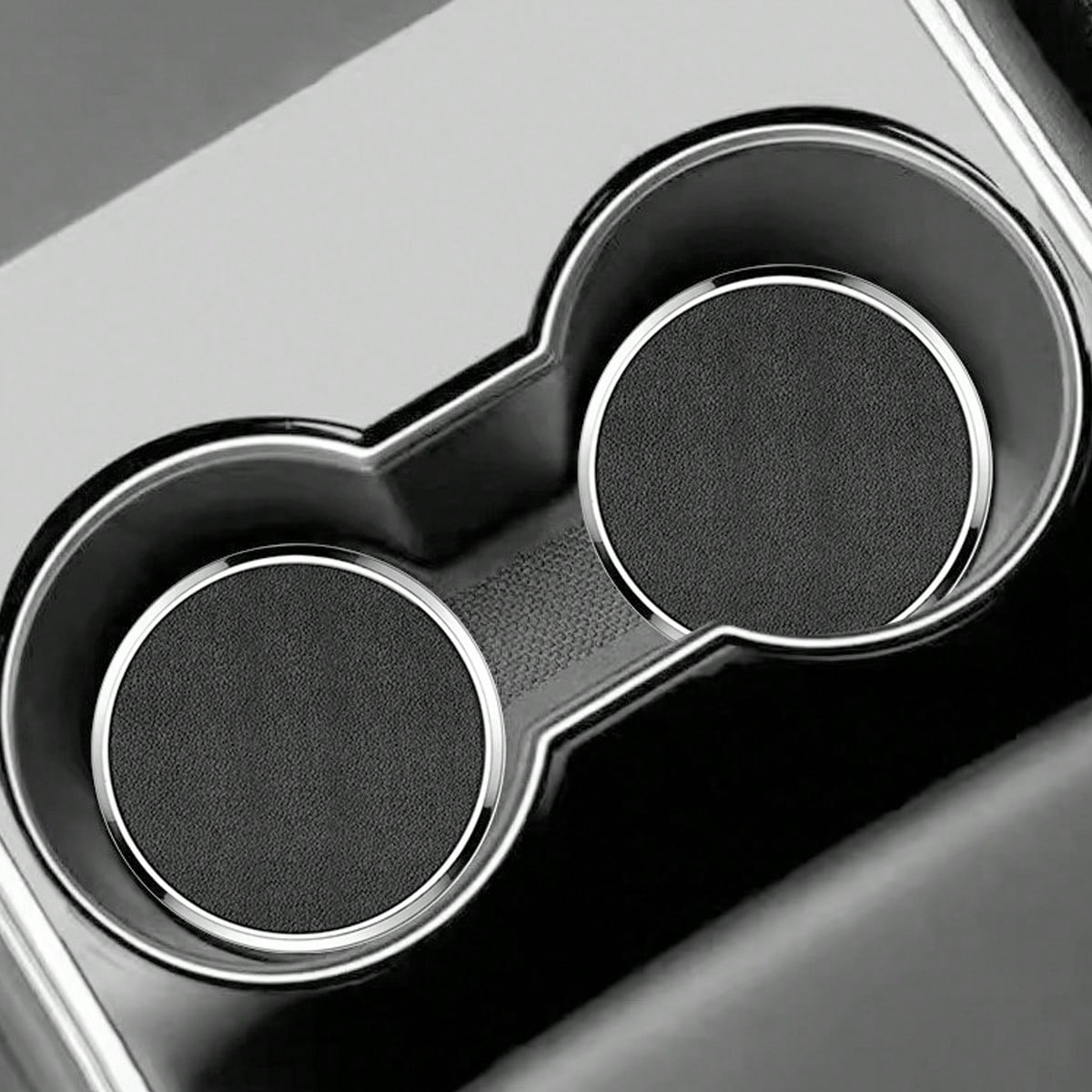 2pcs Car Accessories Black/Grey/Beige/Brown Car Cup Holder Mat Creative Water Cup Mat Multifunctional Car Cup Holder Storage Mat Suitable For Car Interior Cup Holder Indoor Table Cup Mat
