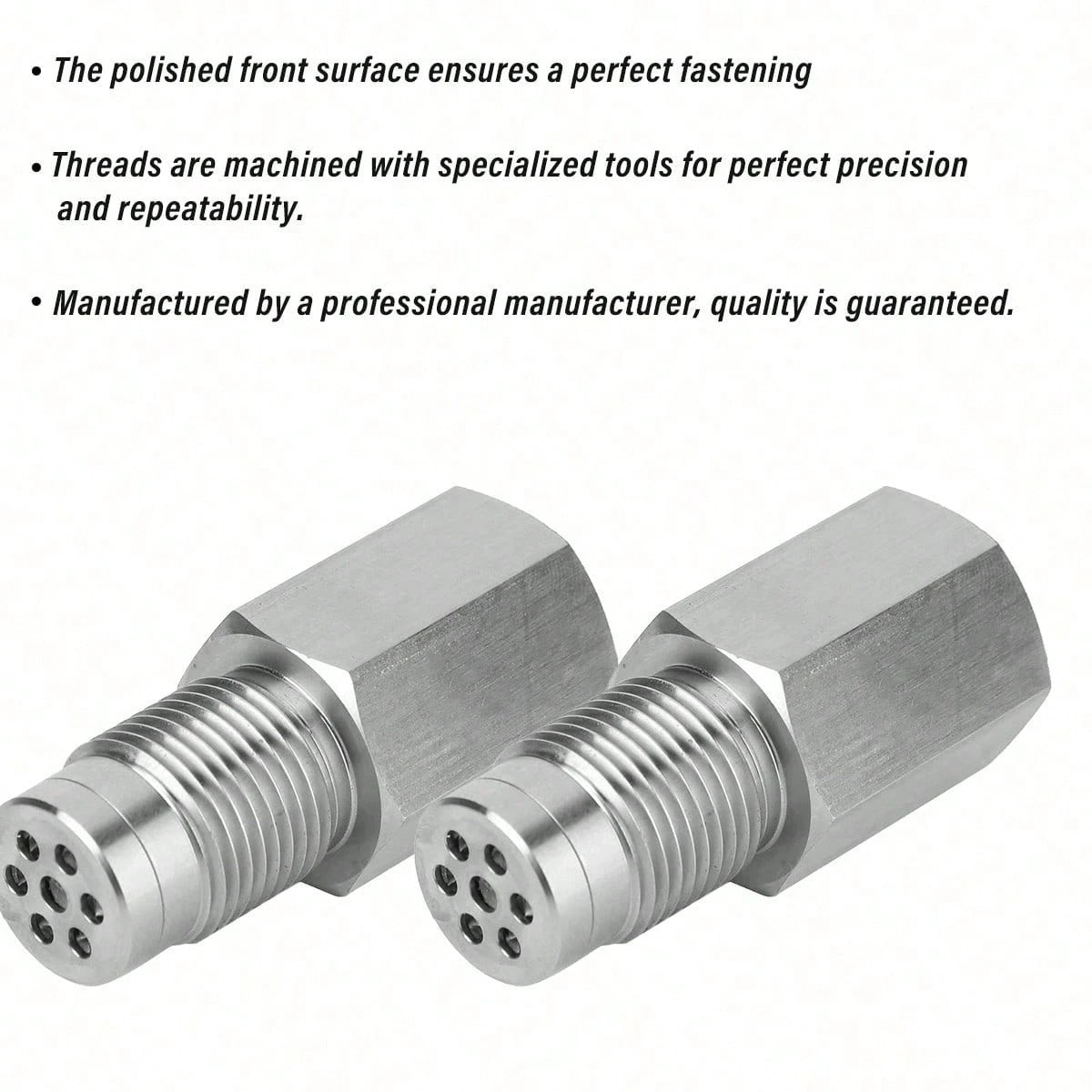 2pcs Oxygen Sensor Filter Adapter- New Stainless Steel Extension Pipe Fitting- Car Extension Screw,Universal Automotive Repair Tool Accessory