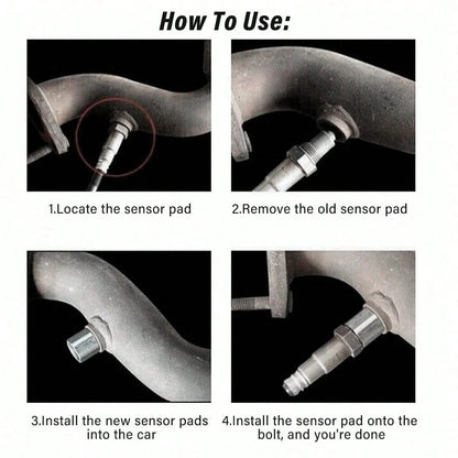 2pcs Oxygen Sensor Filter Adapter- New Stainless Steel Extension Pipe Fitting- Car Extension Screw,Universal Automotive Repair Tool Accessory
