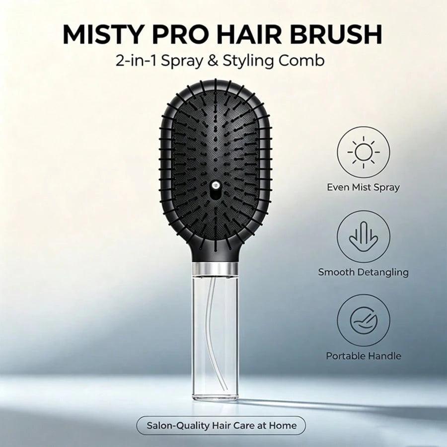 2pcs Professional Hair Comb Set, African Curly Hair Sponge Brush, Moisturizing Air Cushion Spray Comb, ABS Material, Ergonomic Handle, Dry And Wet Use, Curly Hair Dedicated Comb, Moisturizing Hair Com