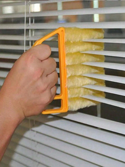 2pcs/Set Handheld Blind/Car Window Cleaner, Vent Cleaner, Curtain Duster With Removable Microfiber Cover For Convenient Cleaning, Air Conditioner, Car Vent, Fan Slot Cleaner, Home, School, Hotel, Chri