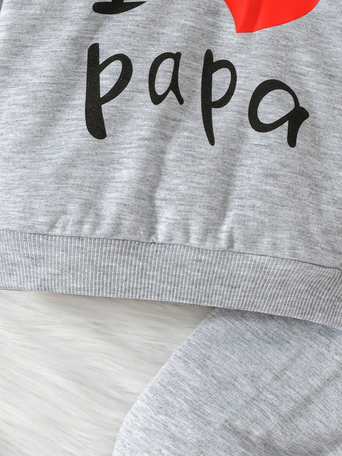 2pcs/Set Infant Toddler Fashion Casual Spring/Autumn New Valentine's Day Heart Pattern Long Sleeve Hooded Sweatshirt + Long Pants Outfit
