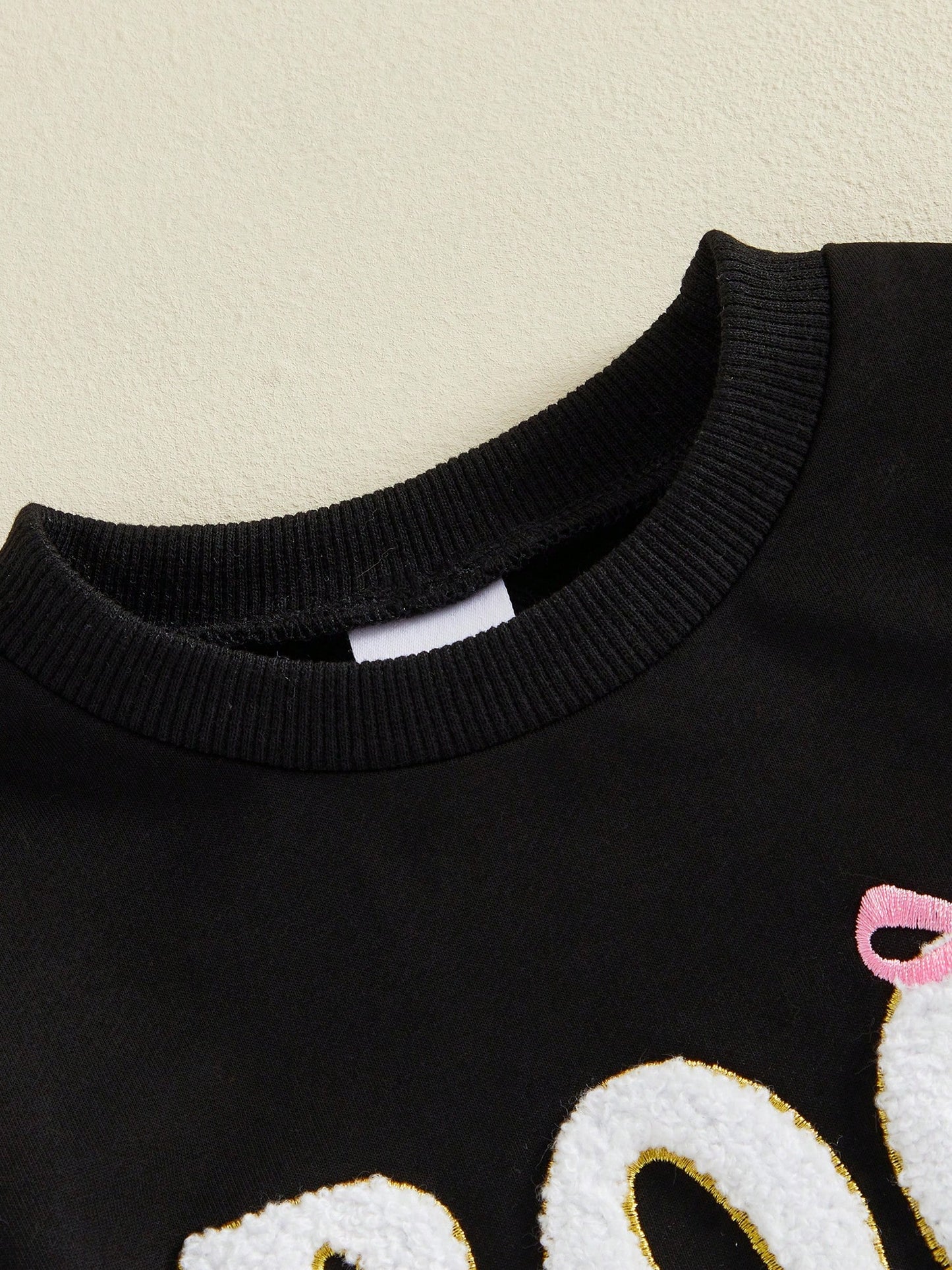 2pcs Toddler Baby Girls Christmas Outfits Pants Set Long Sleeve Sweatshirt Tops + Flare Trousers 9M 12M 18M 24M 3T 4T Kids Fall Casual Clothes