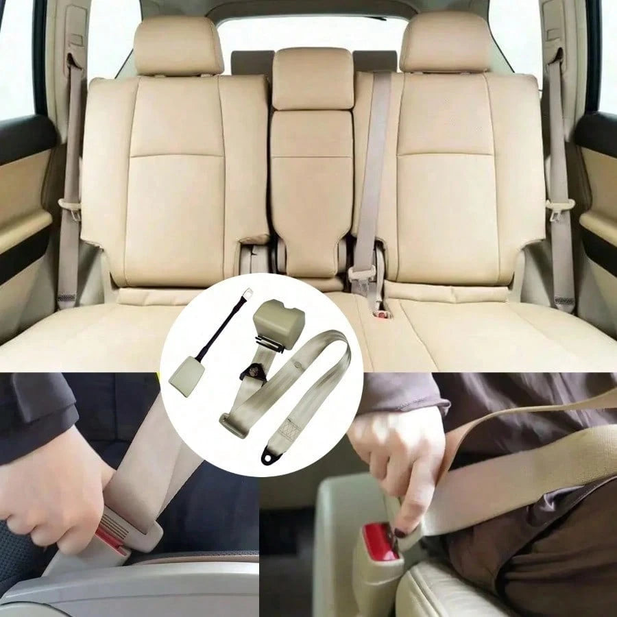 2PCS Universal 3-Point Seat Belt Pads, Quick Release Backpack Attachment Straps, Adjustable & Retractable Lap Shoulder Belts For UTV, Golf Cart, Truck, Van, SUV, Go Kart