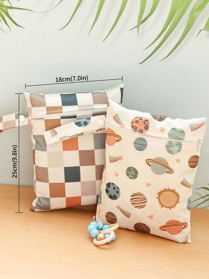 2pcs Waterproof Handheld Storage Bag, Swimming Bag, Wet And Dry Separation, Anti-Sand And Dust Beach Bag, Thanksgiving Gift, Baby Shower Gift, Home Decor Gift