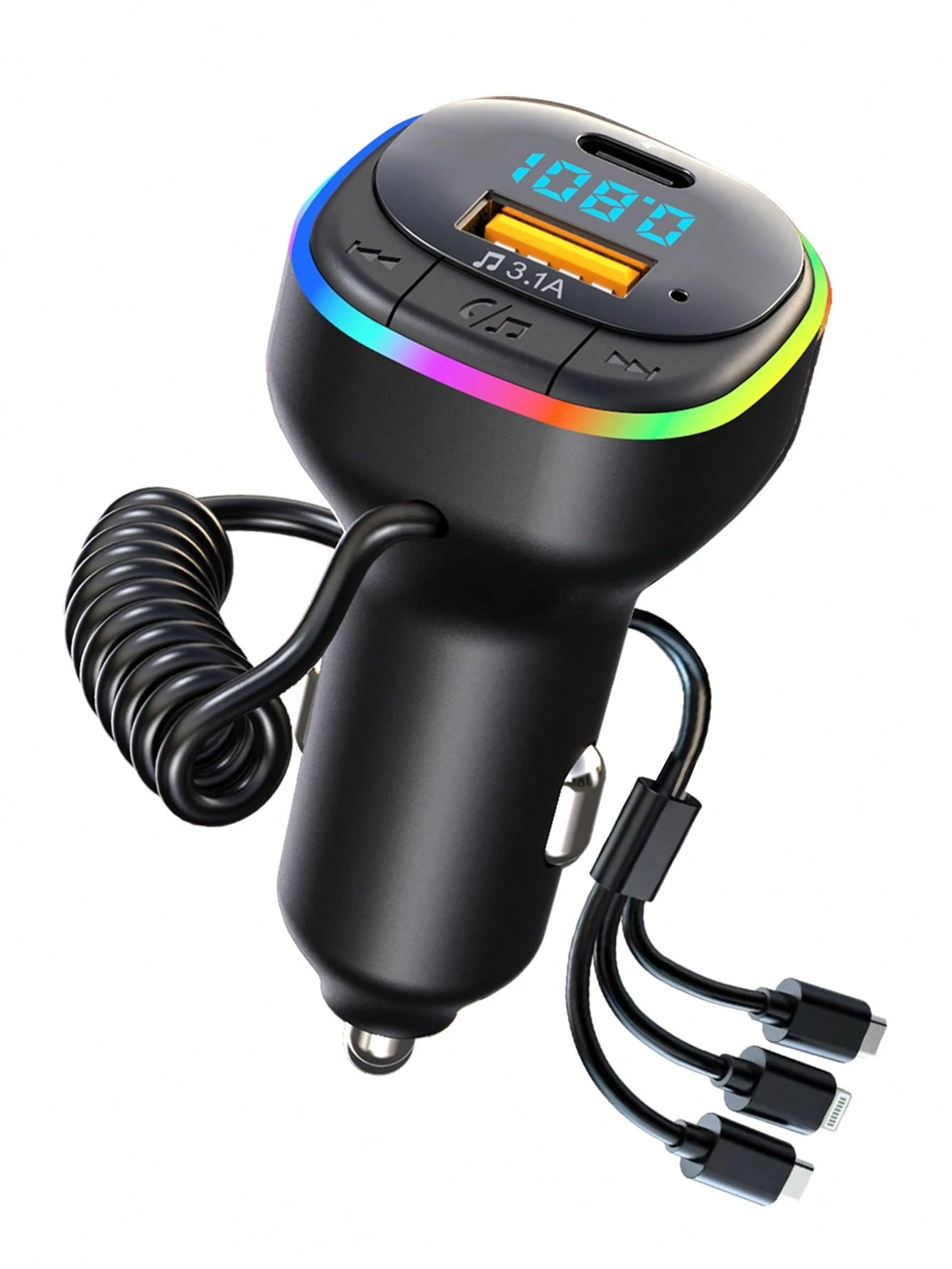 3.1A Multi-Function Car Charger & Car Audio Player