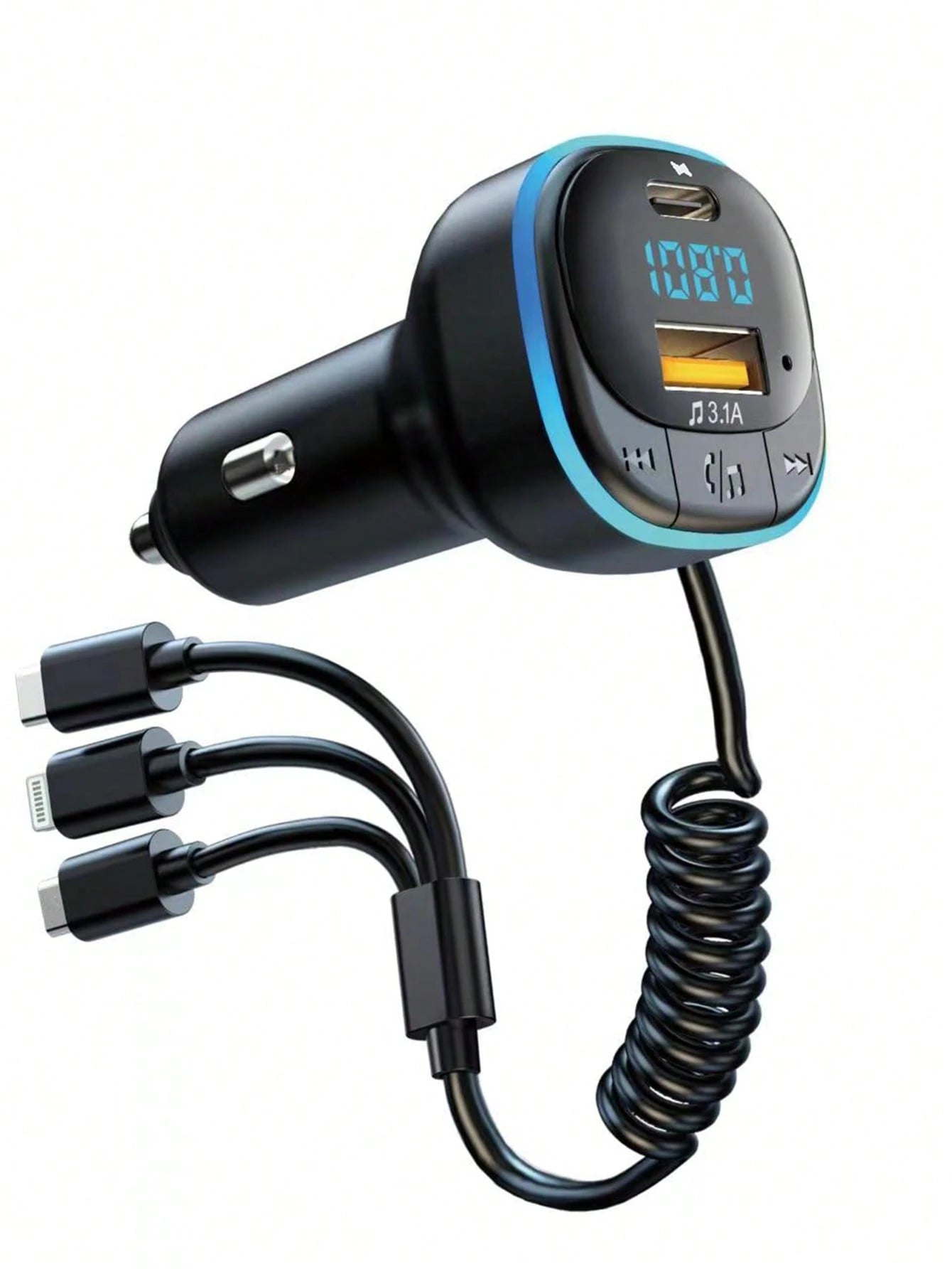 3.1A Multi-Function Car Charger & Car Audio Player