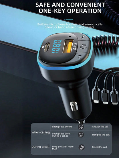 3.1A Multi-Function Car Charger & Car Audio Player