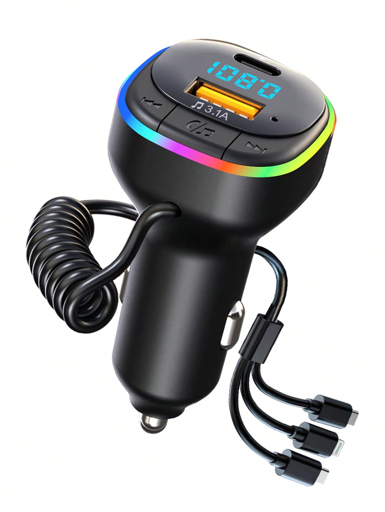 3.1A Multi-Function Car Charger & Car Audio Player