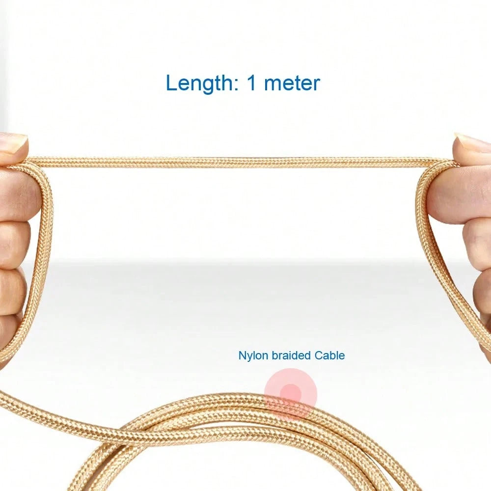 3.3ft/100cm AUX Audio Cable, USB-C To 3.5mm Nylon Braided Aux Cord Compatible With IPhone 16/15 Pro Max Plus