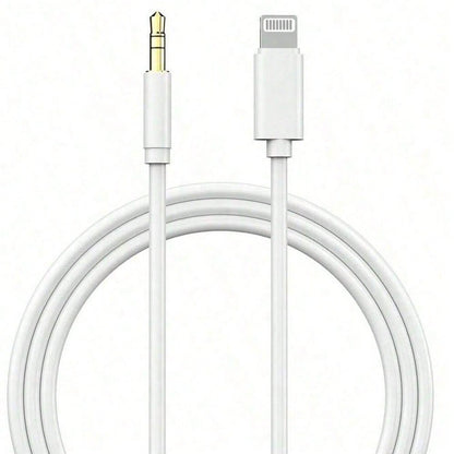 3.5mm Auxiliary Audio Jack Adapter Compatible With IPhone, Suitable For Car, Home Stereo/Speaker/Headphone, Compatible With IPhone 14/13/12/11/XS/XR/8/7/6 Series