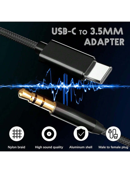 3.5mm Stereo Aux Cable, Suitable For Car/Home Stereo, Speakers, Headphones, Compatible With IPhone 15 Pro Max/15 Pro/15 Plus/15, S25/S24/S23/S22/S21/S20 Ultra Plus Series Car Audio Connection Cable