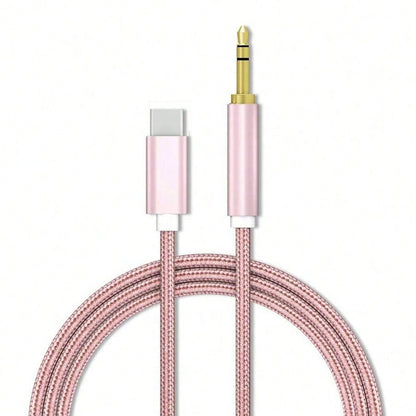 3.5mm Stereo Aux Cable, Suitable For Car/Home Stereo, Speakers, Headphones, Compatible With IPhone 15 Pro Max/15 Pro/15 Plus/15, S25/S24/S23/S22/S21/S20 Ultra Plus Series Car Audio Connection Cable