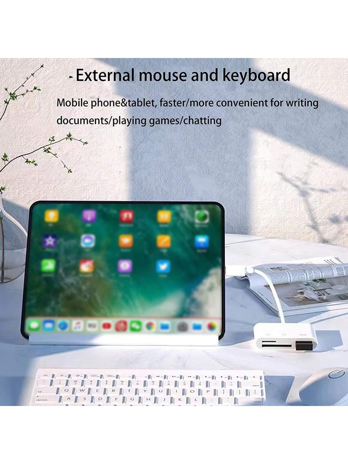 3-In-1 Lightning To USB/TF/SD Card Reader, Compatible With IPhone 14/13/12/11/X/8/7 Series, IPad, Adapter For Data Transfer, Compatible With Digital Cameras