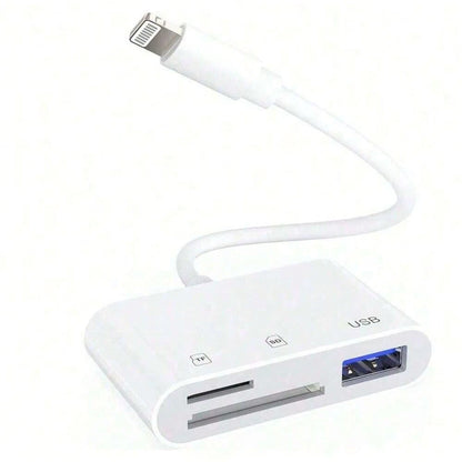 3-In-1 USB C Card Reader, OTG 3.0 SD/TF/USB Flash Drive Adapter, Compatible With Type-C Laptops/Phones Compatible With IPhone 17 Pro Max/17 Pro/17/Air/16/15, S25/S24/S23/S22/S21/S20, And More