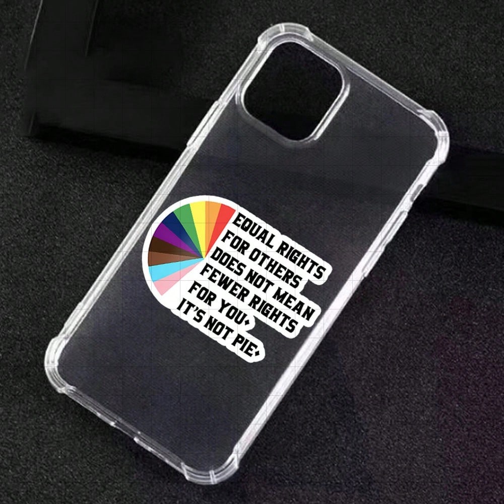 3-Inch "Equal Rights Are Not Pie Sticker- Bold And Empowering LGBTQ+ Vinyl Sticker For Laptops, Notebooks, Water Bottles, Pride Events, Personal Spaces, And Office Desks| Great For Activists, LGBTQ+