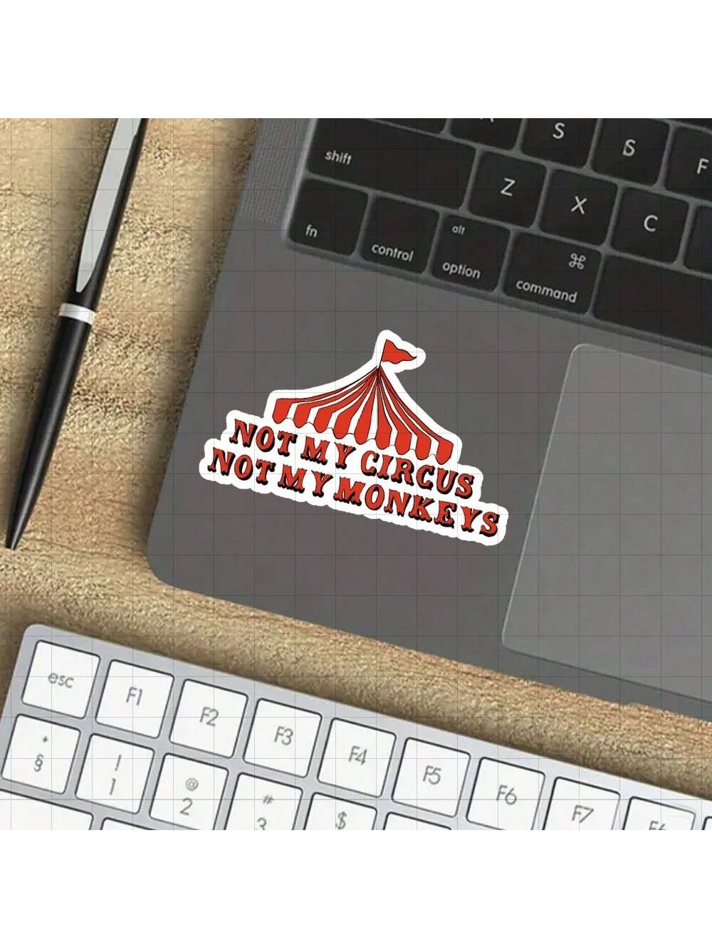 3-Inch "Not My Circus Not My Monkeys Sticker- Funny And Relatable Vinyl Sticker For Laptops, Notebooks, Water Bottles, Office Spaces, Humor Zones, And Personal Areas| Great For Humor Fans, Sarcasm E