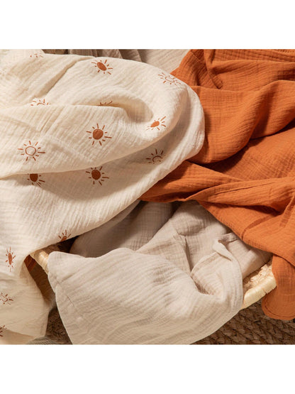 3-Pack Soft Muslin Swaddle Blankets For Newborns, Large 38x40in Breathable Baby Receiving Blanket, Swaddle Wrap & Burping Cloths