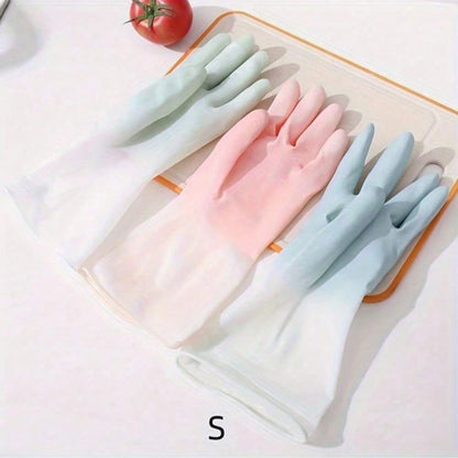 3 Pairs High Quality Waterproof Household Cleaning Gloves- Non-Slip, Multi-Purpose- Suitable For Kitchen, Dishwashing, Laundry And Housework, Kitchen, Bathroom, Home, Household Items