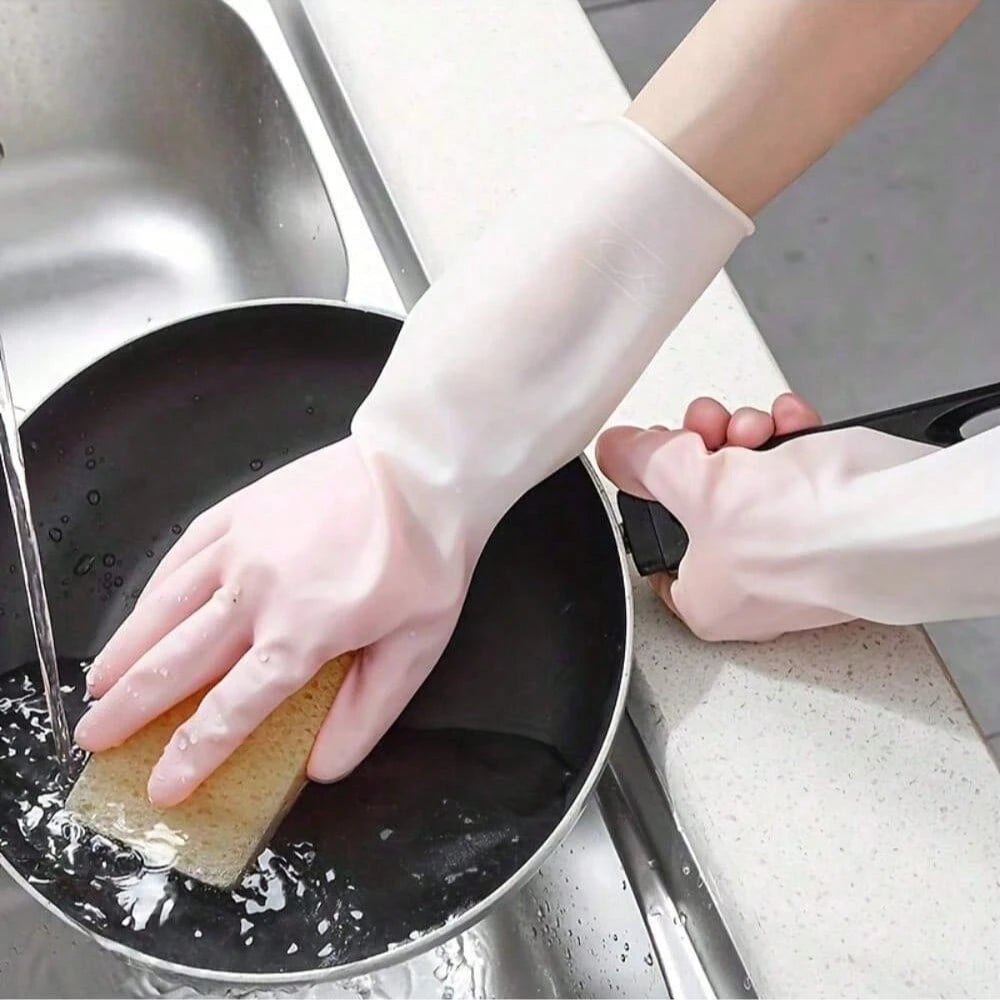 3 Pairs High Quality Waterproof Household Cleaning Gloves- Non-Slip, Multi-Purpose- Suitable For Kitchen, Dishwashing, Laundry And Housework, Kitchen, Bathroom, Home, Household Items