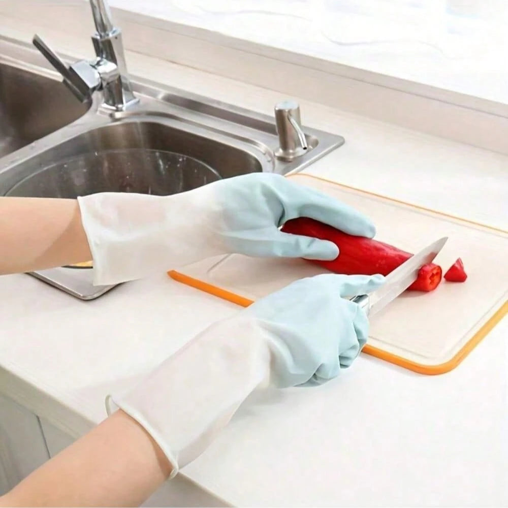 3 Pairs High Quality Waterproof Household Cleaning Gloves- Non-Slip, Multi-Purpose- Suitable For Kitchen, Dishwashing, Laundry And Housework, Kitchen, Bathroom, Home, Household Items