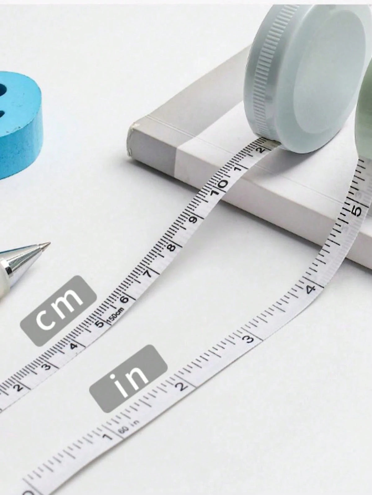 3 Rolls 1.5m/78.74in Plastic Measuring Tape- Retractable Trigger, Elastic Tape, Suitable For Office, Waist, Height Measurement, Sewing