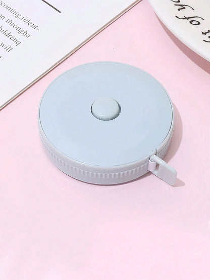 3 Rolls 1.5m/78.74in Plastic Measuring Tape- Retractable Trigger, Elastic Tape, Suitable For Office, Waist, Height Measurement, Sewing