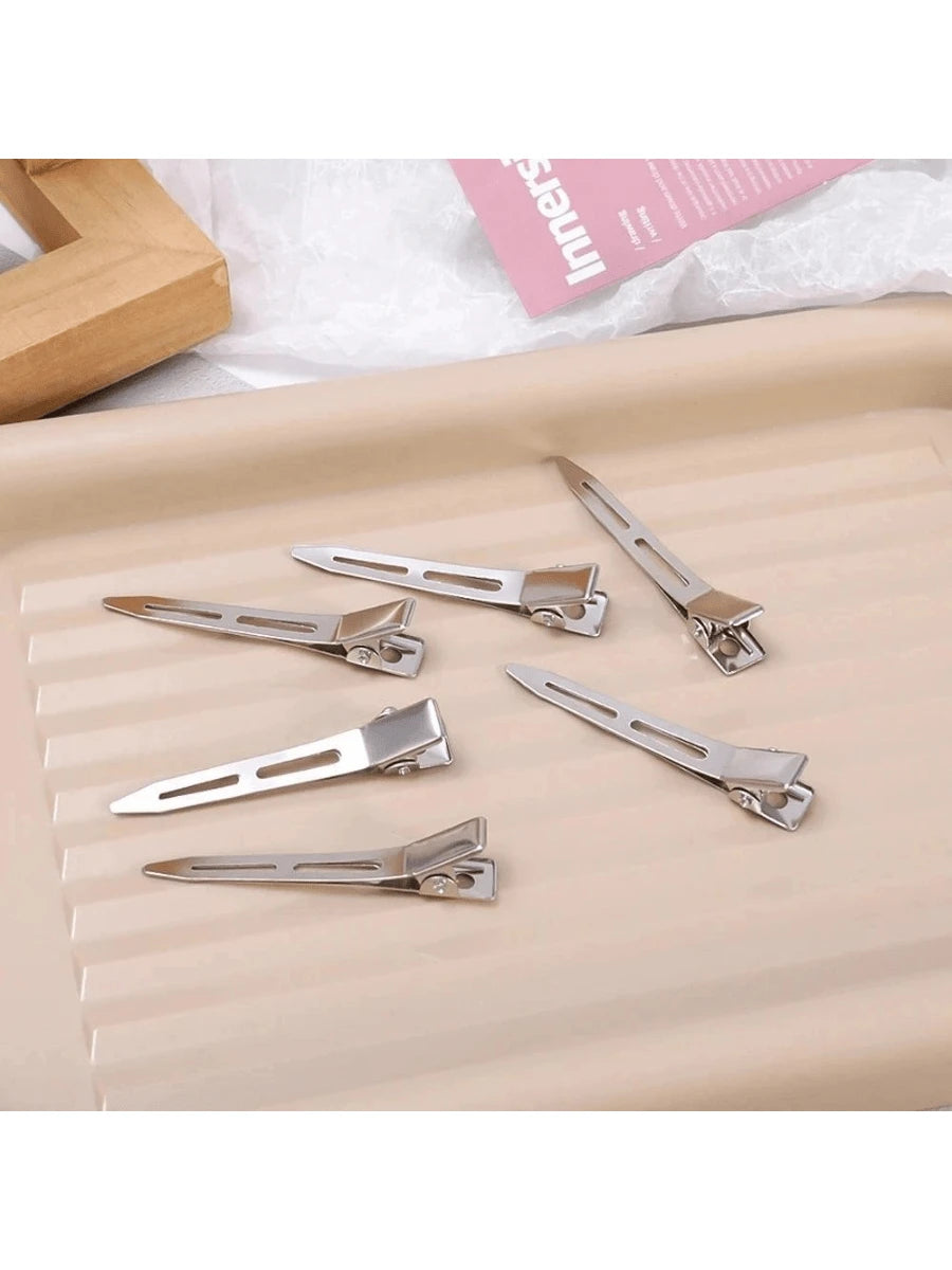 30/50pcs Professional Women's Salon Fixed Hair Clips, 5.5cm Curling Metal Hair Clips, Root Volumizing Clips, DIY Tools, Hair Accessories