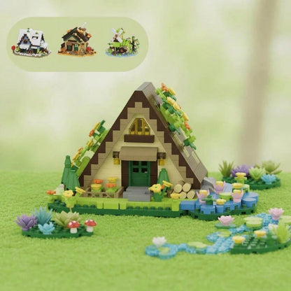 300+ Piece Adult Micro-Particle Building Blocks, Cute Miniature Tree House Home Decor, Multifunctional And Original Gift Idea, Realistic Assembled Tree House Decoration, Holiday Gift, Birthday Gift, C