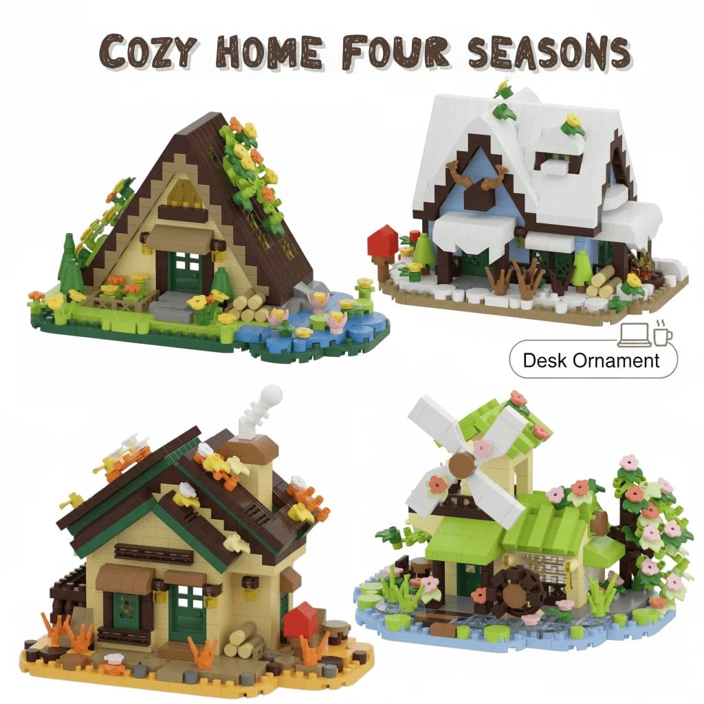 300+ Piece Adult Micro-Particle Building Blocks, Cute Miniature Tree House Home Decor, Multifunctional And Original Gift Idea, Realistic Assembled Tree House Decoration, Holiday Gift, Birthday Gift, C