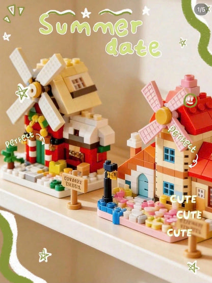 300+ Piece Adult Micro-Particle Building Blocks, Cute Miniature Tree House Home Decor, Multifunctional And Original Gift Idea, Realistic Assembled Tree House Decoration, Holiday Gift, Birthday Gift, C