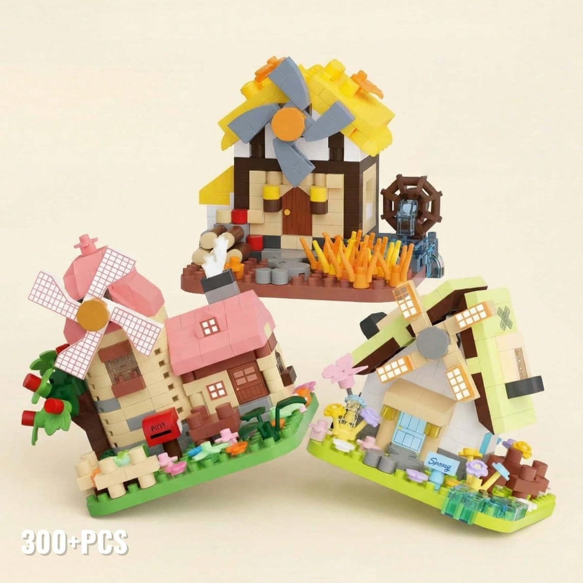 300+ Piece Adult Micro-Particle Building Blocks, Cute Miniature Tree House Home Decor, Multifunctional And Original Gift Idea, Realistic Assembled Tree House Decoration, Holiday Gift, Birthday Gift, C