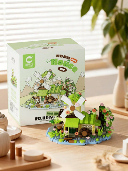 300+ Piece Adult Micro-Particle Building Blocks, Cute Miniature Tree House Home Decor, Multifunctional And Original Gift Idea, Realistic Assembled Tree House Decoration, Holiday Gift, Birthday Gift, C
