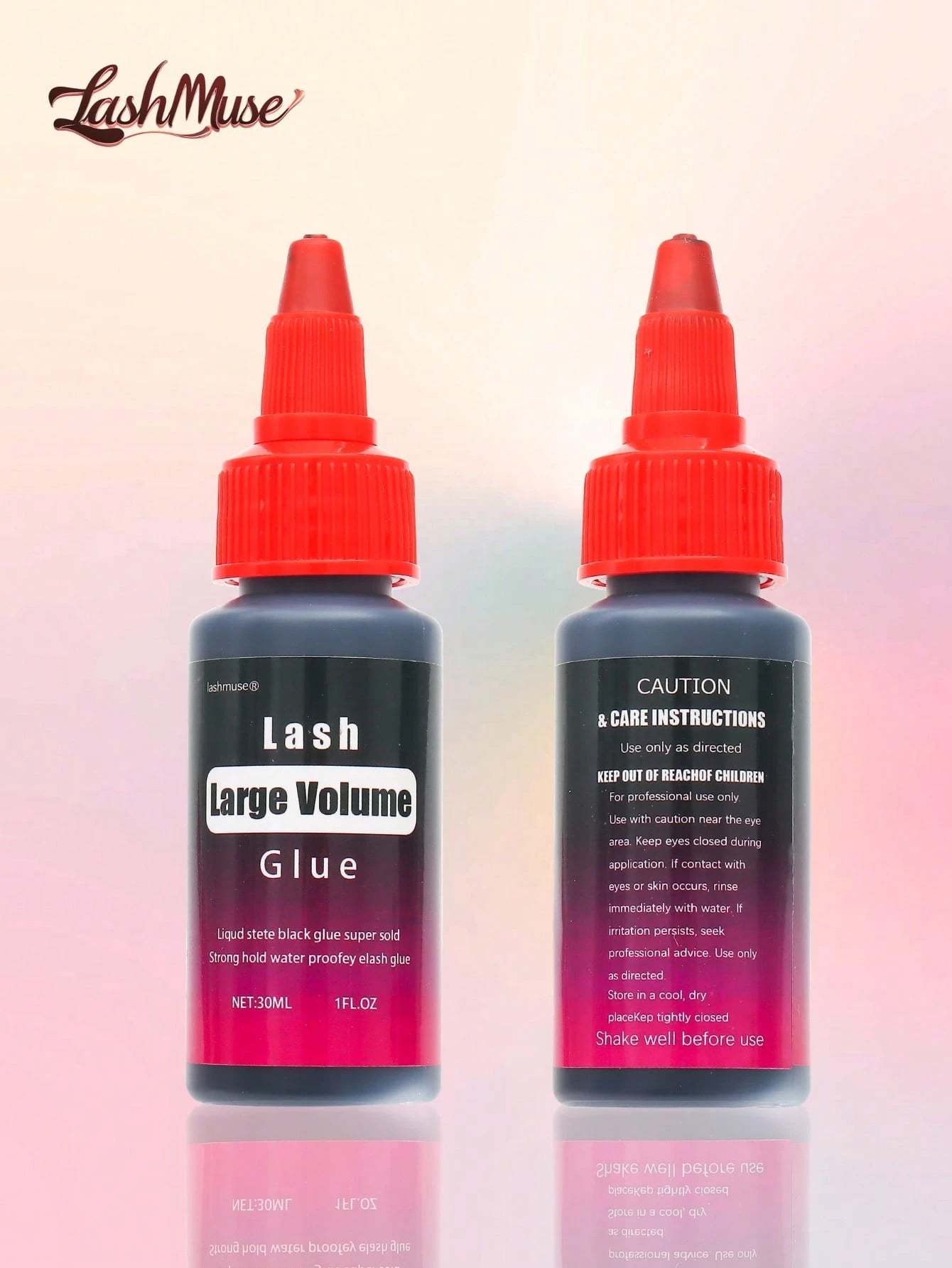 30ml/Pc Lash Glue, Cluster Eyelash Glue, Black Sensitive Lash Glue, Fast Drying, Waterproof & Long-Lasting, Strong Hold DIY Lash Extension Glue For Individual Lashes Suitable For Various False Eyelash