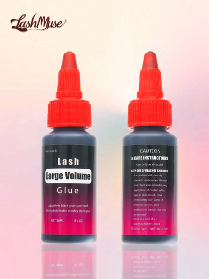 30ml/Pc Lash Glue, Cluster Eyelash Glue, Black Sensitive Lash Glue, Fast Drying, Waterproof & Long-Lasting, Strong Hold DIY Lash Extension Glue For Individual Lashes Suitable For Various False Eyelash