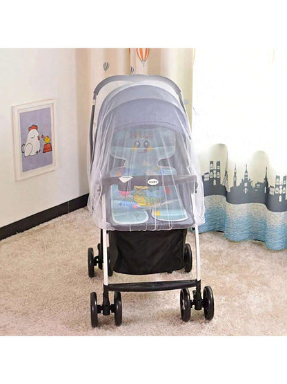 360° Full-Coverage Mosquito Net For Baby Stroller; Universal Thick Insect-Proof Sunshade Stroller Mosquito Net; Portable Anti-Bug Shade Large Mosquito Protection Net Cover