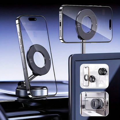 360° Rotating Magnetic Phone Holder, Foldable And Retractable, ABS Material, Not Waterproof, Suitable For Car/Shower/Travel/Gym/Smooth Mirror