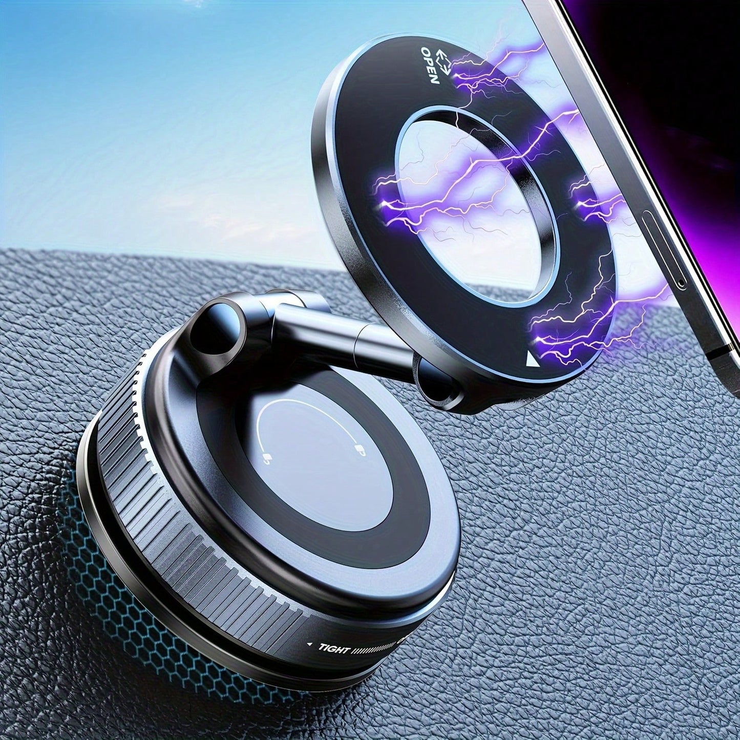 360° Rotating Magnetic Phone Holder, Foldable And Retractable, ABS Material, Not Waterproof, Suitable For Car/Shower/Travel/Gym/Smooth Mirror