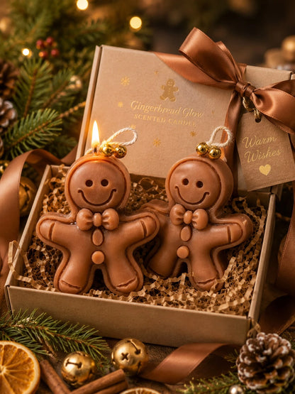 3D Gingerbread Man Silicone Candle Mold, Cute Smiling Gingerbread Statue With Bow And Button Emboss, Pre-Drilled Hanging Hole, Non-Stick Flexible Heat-Resistant Silicone, Easy To Demold And Reuse, Sui