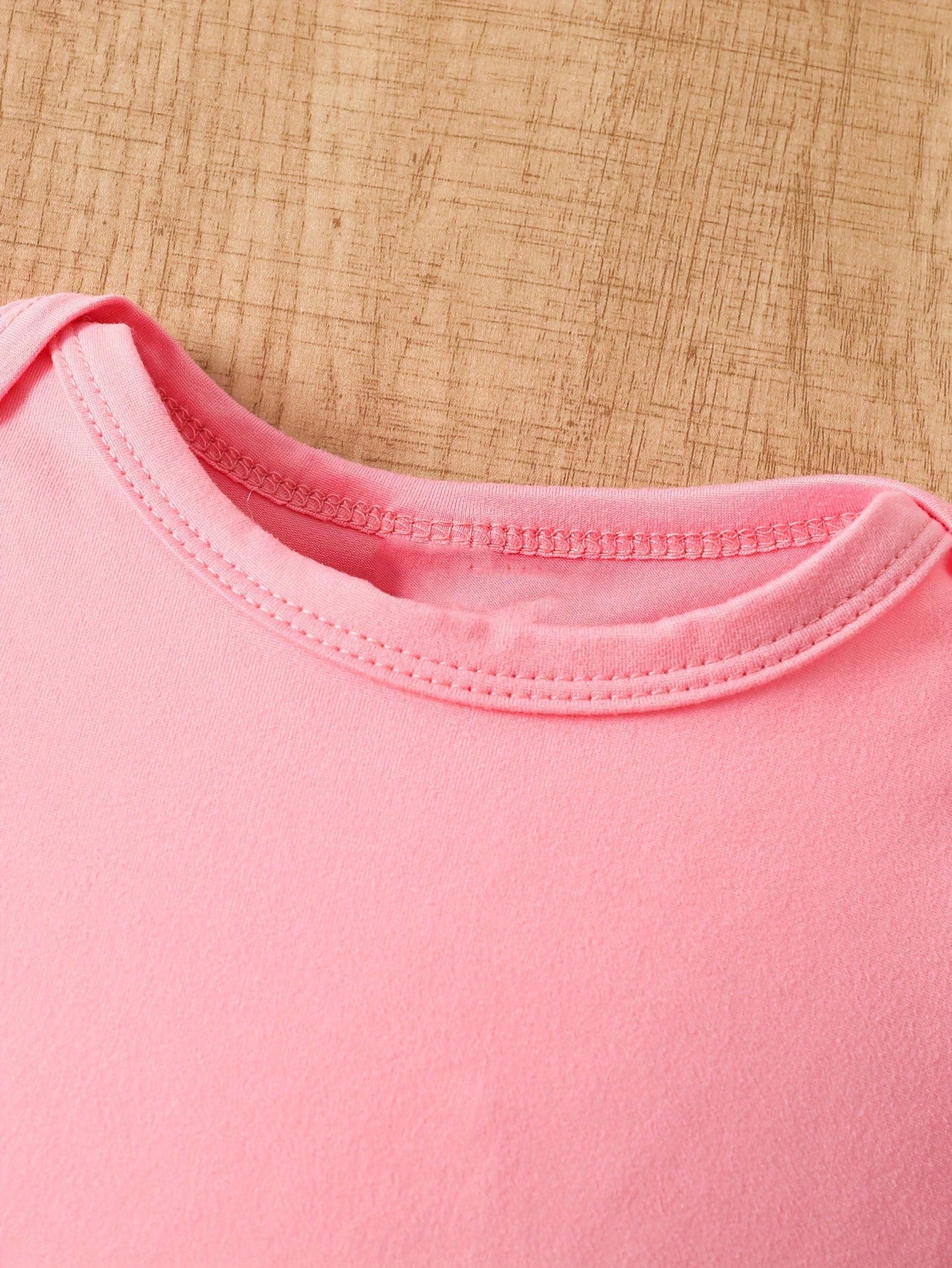 3pcs Baby Girls' Cute Cartoon Bowknot, Curly Hair & Triangle Print Short Sleeve Bodysuit