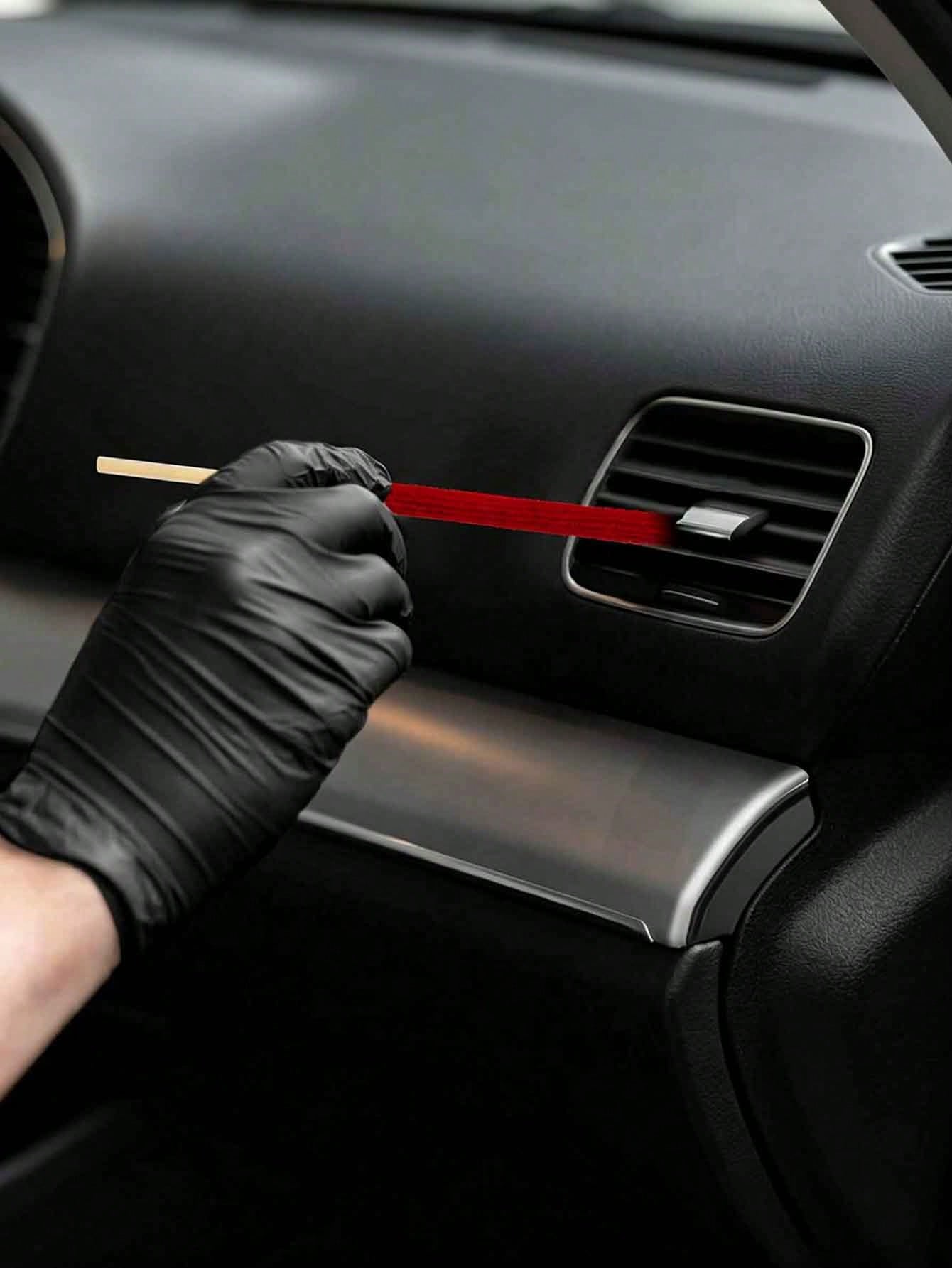 3PCS/Bag Random Color Long Handle Microfiber Car Cleaning Brush, Suitable For Air Conditioning Vents, Blinds And Narrow Spaces- Ideal For Vehicle And Home Cleaning, Cleaning Supplies