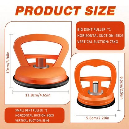 3PCS Car Dent Puller,Strong Suction Cup Dent Repair Removal Kit,Car Impact Puller, Dent Remover Tool For Car Body/Tile/Glass/Fridge, Strong Puller For Auto Dents & Household Objects ( Large Dent Pulle
