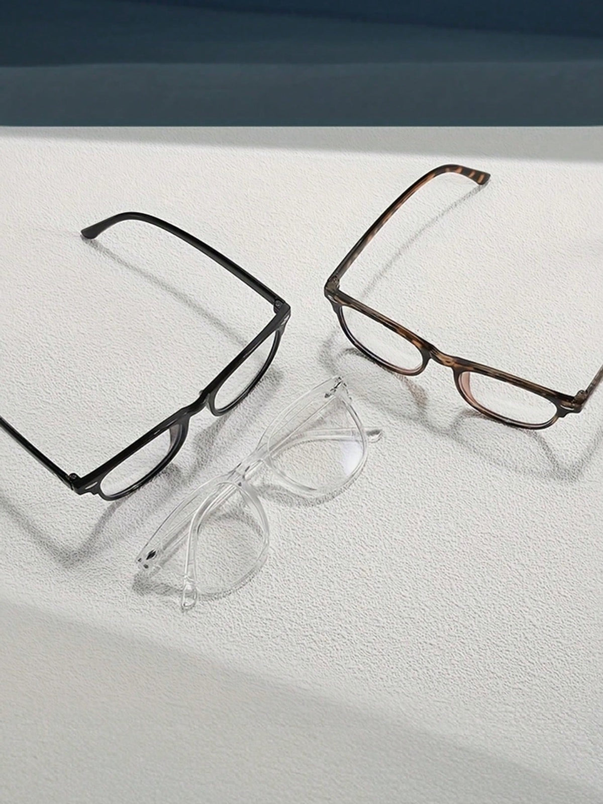3pcs Cat Eye Transparent Glasses For Teenagers, Suitable For Daily Reading And Back To School Accessories
