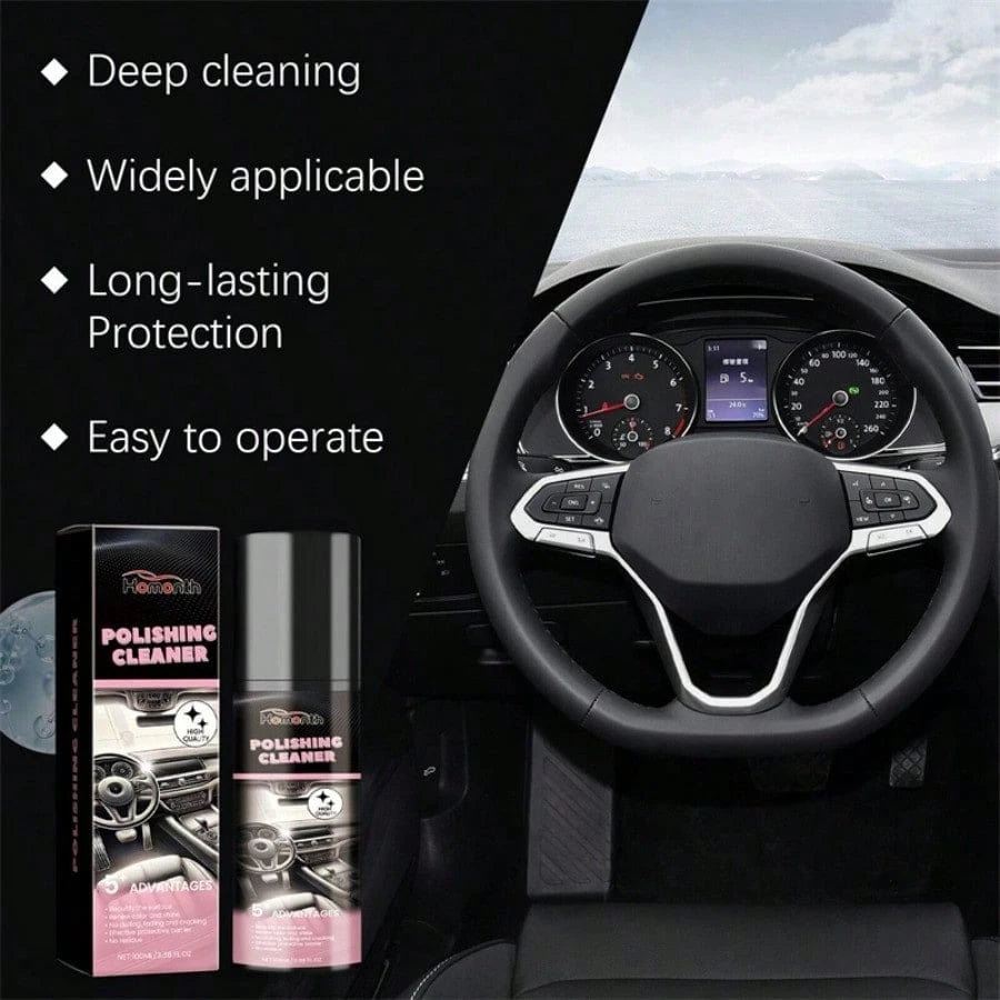 3PCS Polishing Cleaner Car Interior, 100ml Multi-Purpose Cleaner Car Interior Cleaner Vehicle Interior Polish Interior Detailer Spray, All Purpose Vehicle Detailing Spray For Interior