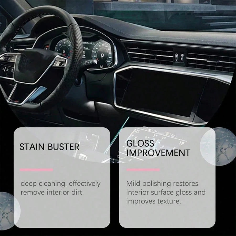 3PCS Polishing Cleaner Car Interior, 100ml Multi-Purpose Cleaner Car Interior Cleaner Vehicle Interior Polish Interior Detailer Spray, All Purpose Vehicle Detailing Spray For Interior