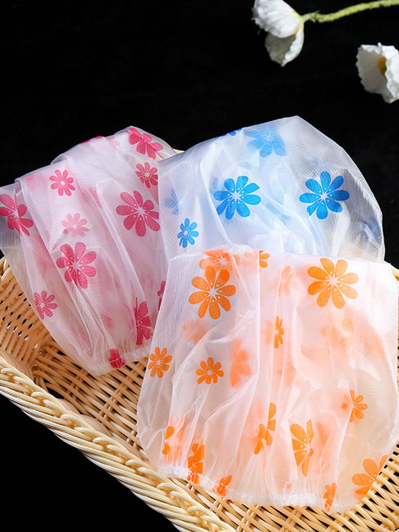 3pcs Polka Dot Pattern Shower Cap, Colorful Multifunction Bath Cap For Household Home Bathroom Decor Fall Decor Back To School