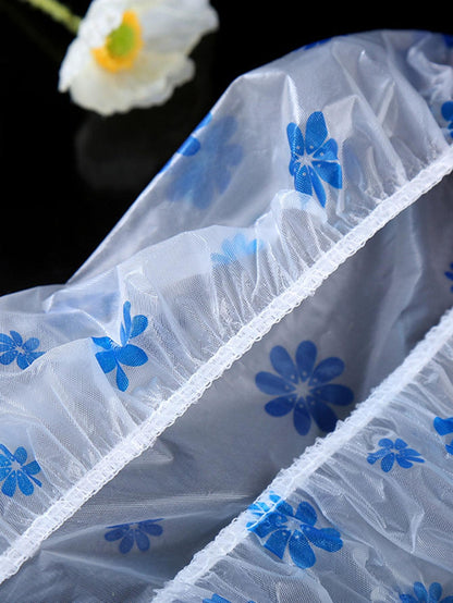 3pcs Polka Dot Pattern Shower Cap, Colorful Multifunction Bath Cap For Household Home Bathroom Decor Fall Decor Back To School