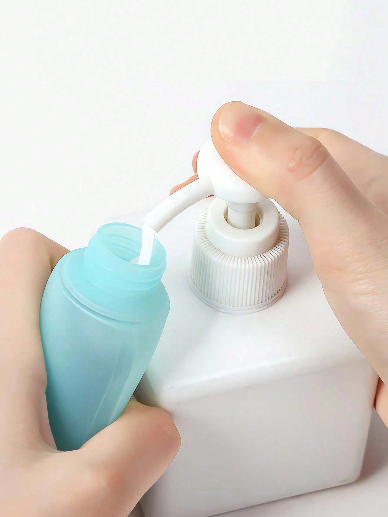 3pcs Refillable Silicone Travel Bottles, Leak-Proof Squeeze Containers For Cosmetics, Shampoo, And Other Liquids, Practical Travel Bottle Set, Travel Toiletry Bottles, Shampoo Travel Container, PP Lot